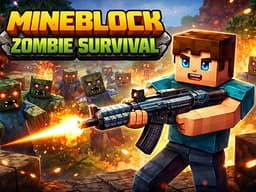 Mineblock Zombie Survival：無料で遊べるブラウザFPSゲーム