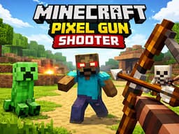 マインクラフト ピクセルガンシューター - 無料ブラウザシューティングゲームで敵を撃て