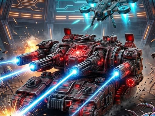 Mech Core: Survivor Free Online Arcade Game – Top-Down Mech Shooter - play free online