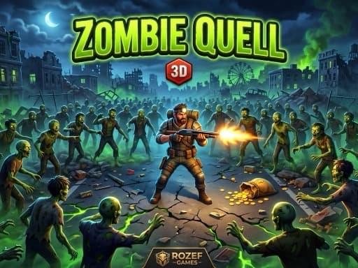 Zombie Quell 3D — Free Browser Shooter With 15 Brutal Levels - play online free