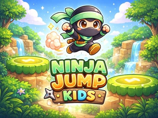忍者ジャンプキッズ：つい熱中する無料ブラウザゲーム - play online free