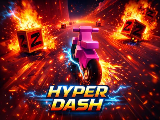 Hyber Dash: Esquiva obstáculos y derrapa en este juego gratis - play online free