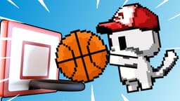 Basket Cats Free Online: Pixel Cat Basketball Game