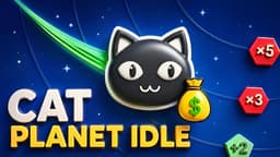 Cat Planet Idle - Free Clicker Game with Merge Mechanics