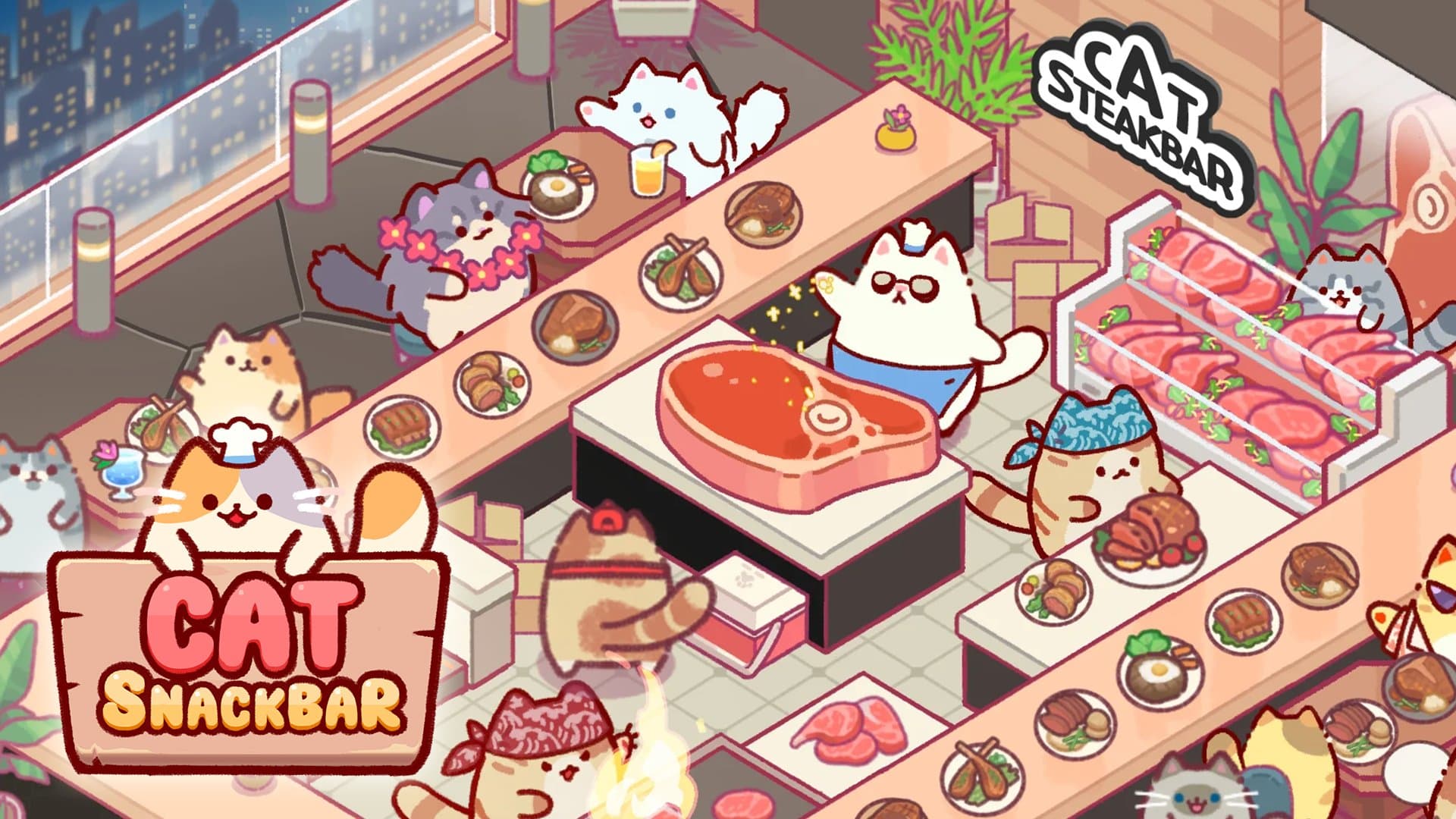 暇つぶしに最適な放置系経営ゲーム、『Cat Snack Bar』が止まらない - play online free