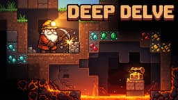 Deep Delve - Free Pixel Mining Arcade Game with 12 Underground Worlds