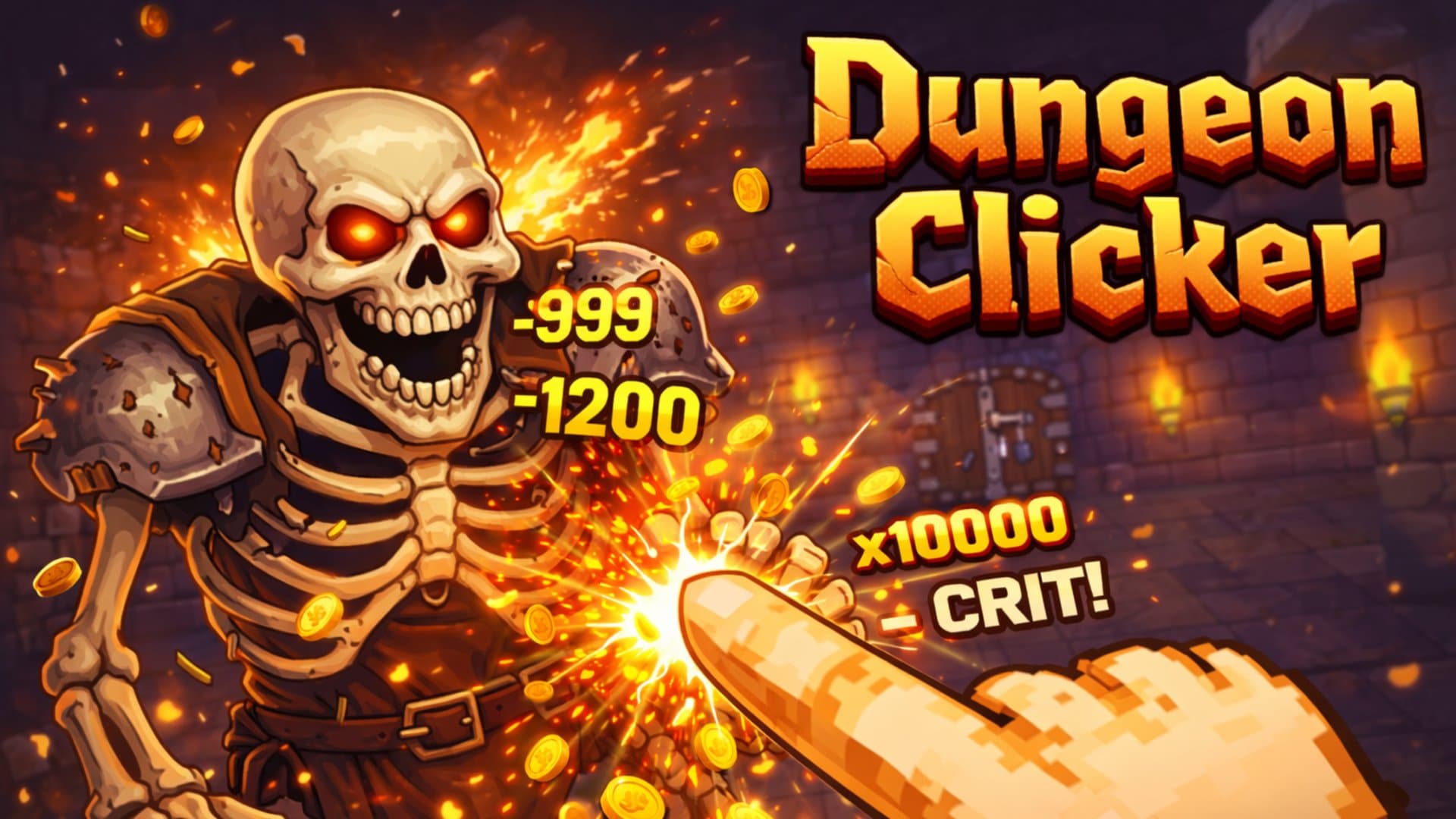 Dungeon Clicker: Free Browser Idle Game with Pixel Monsters - play online free