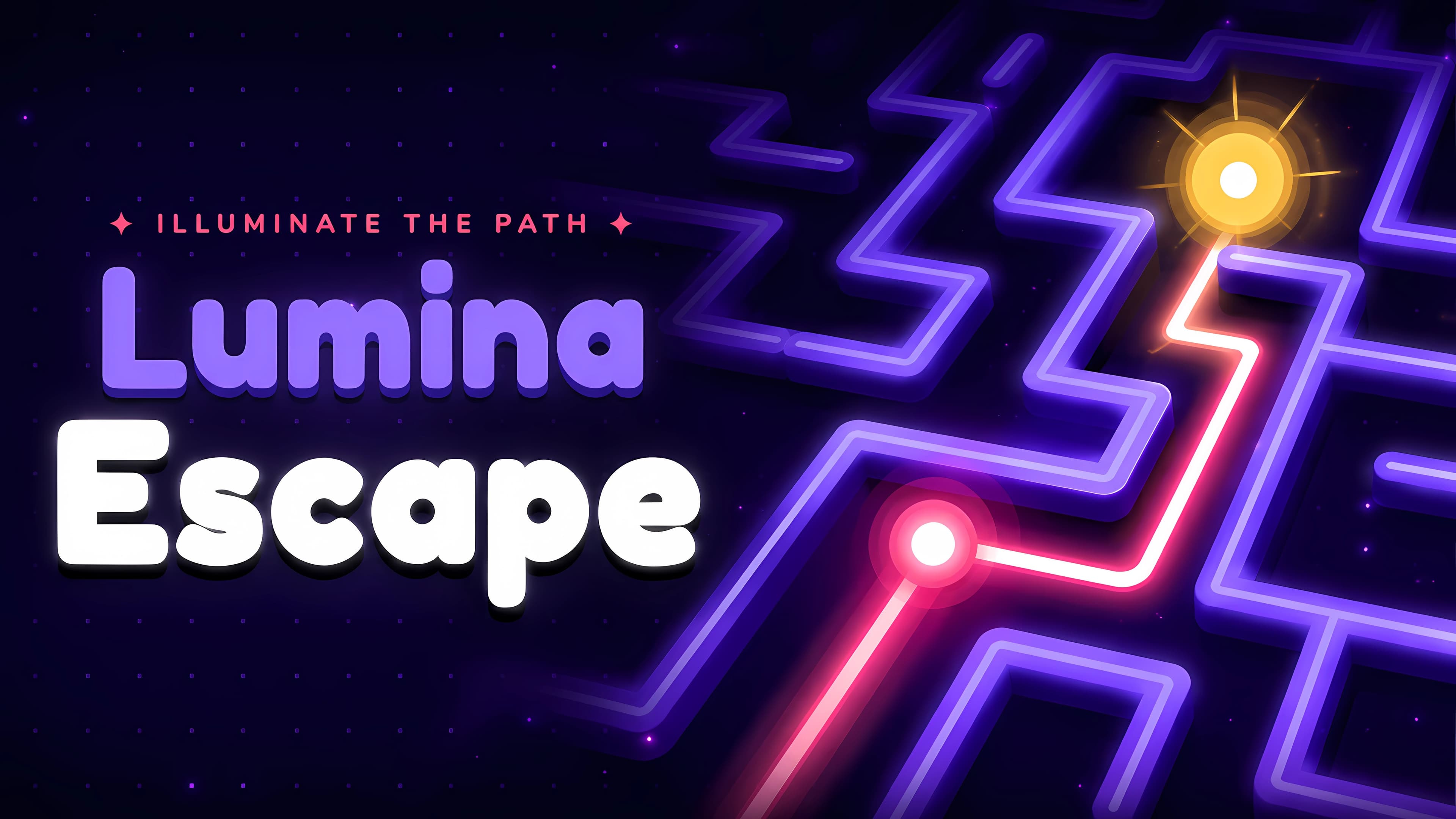Lumina Escape - Free Neon Maze Puzzle Game | BB Online Game - play online free