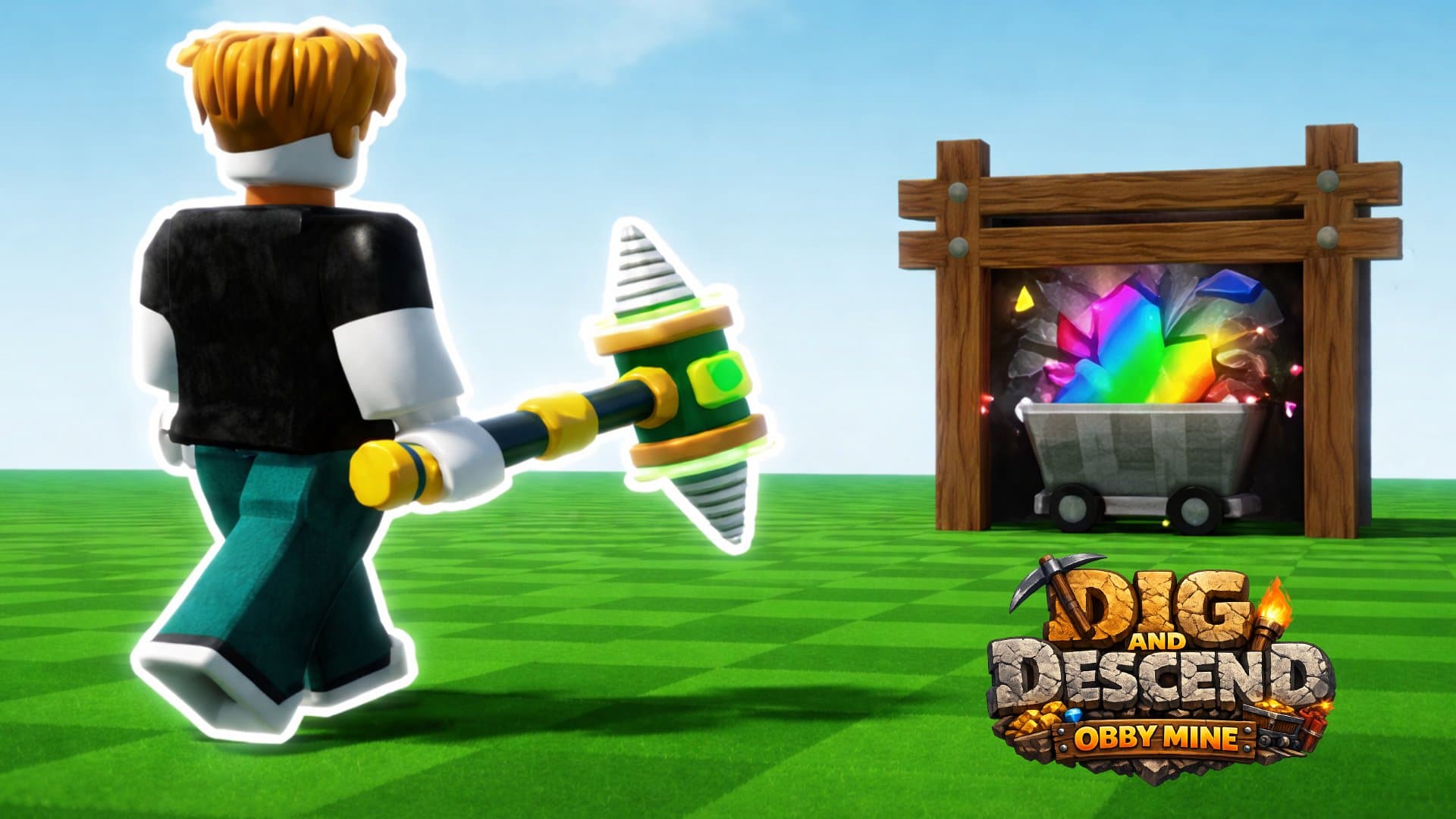 Dig and Descend: Obby Mine - 無料ブラウザアーケードゲーム - play online free
