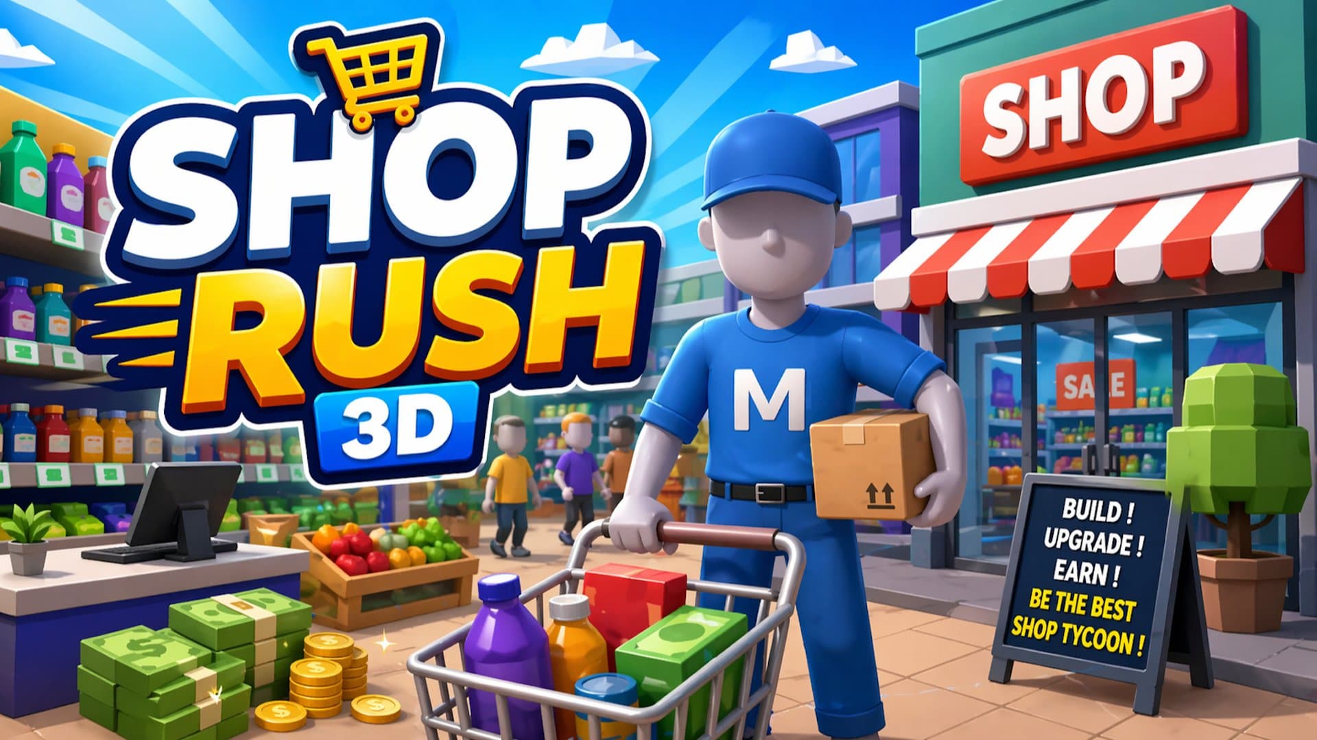 Shop Rush 3D – Free Browser Simulation Game - play online free