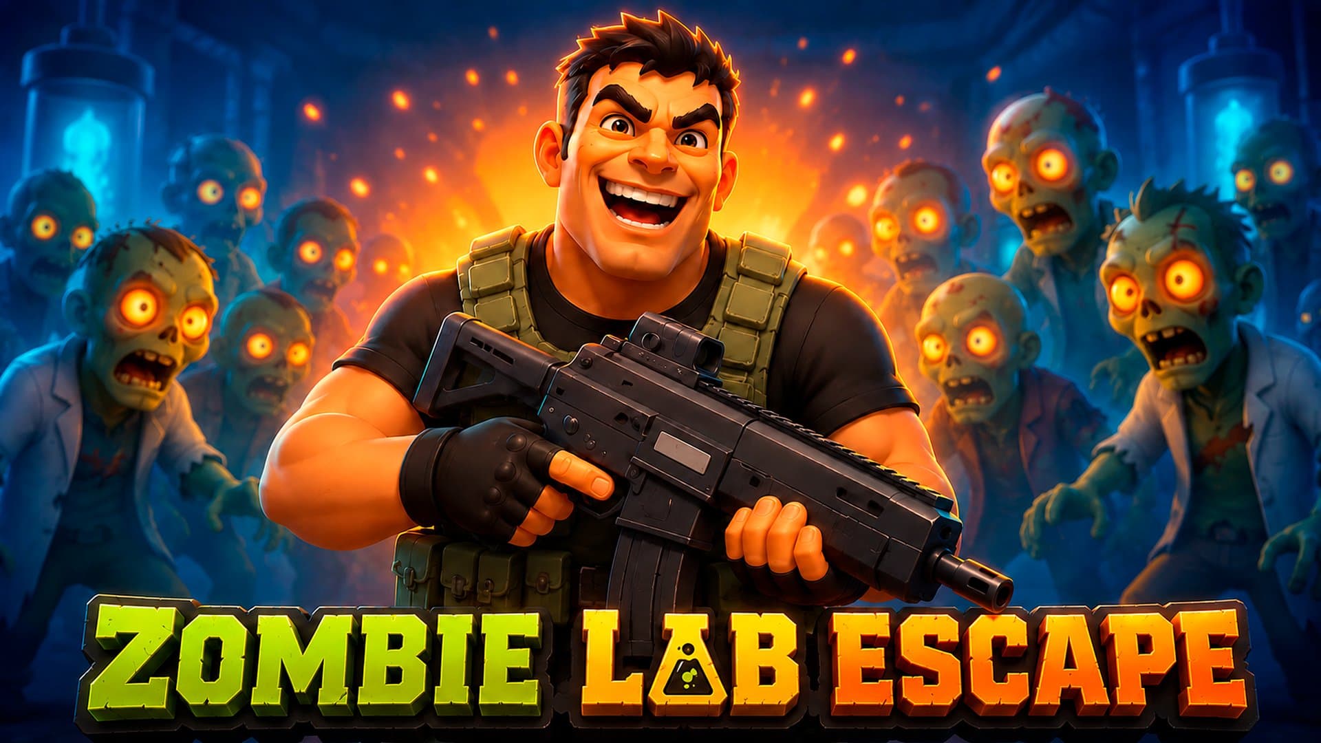Zombie Lab Escape – Free Top-Down Shooter Survival Game Online - play online free